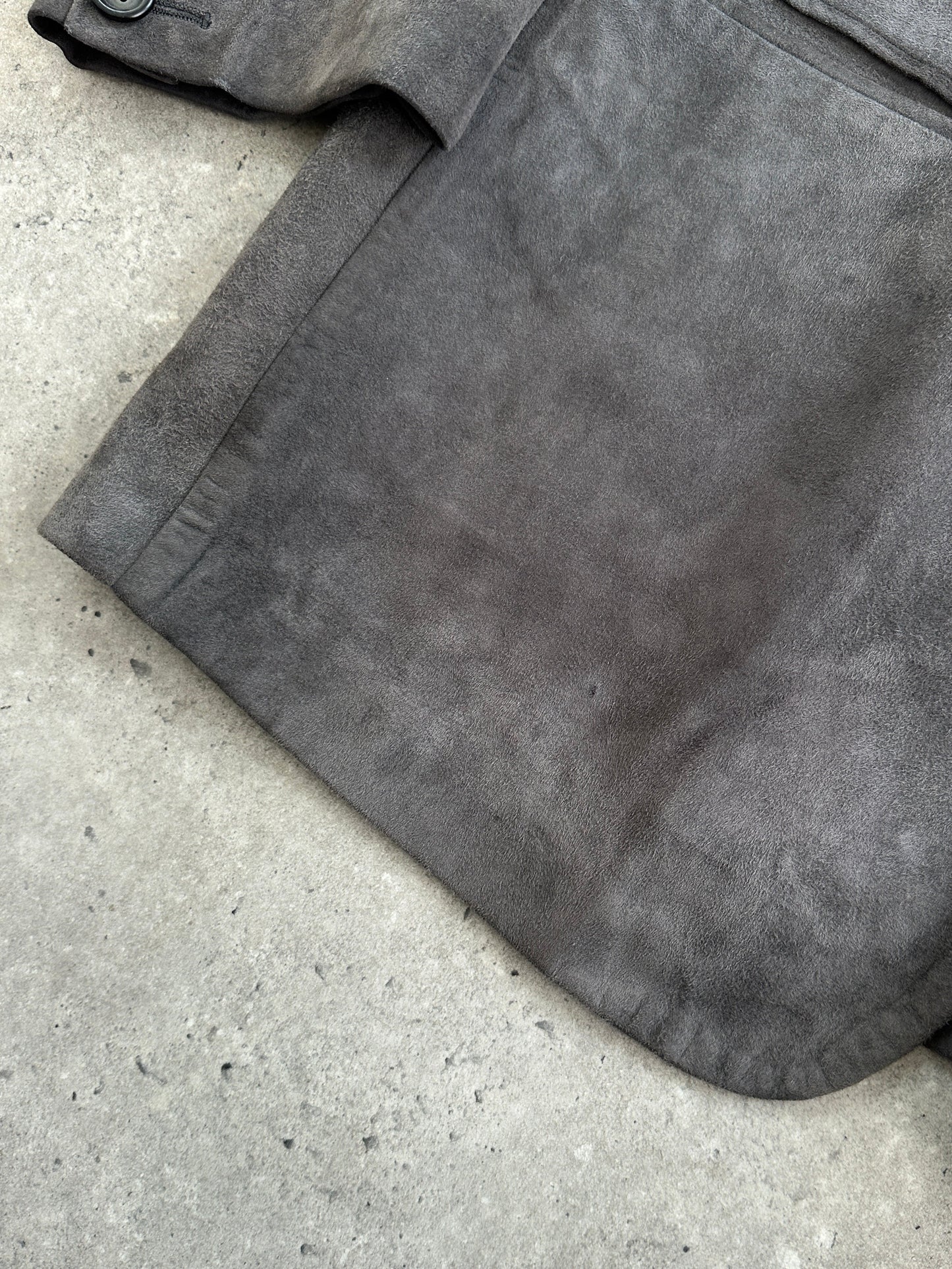 Giorgio Armani Black Label Suede Blazer Jacket - L