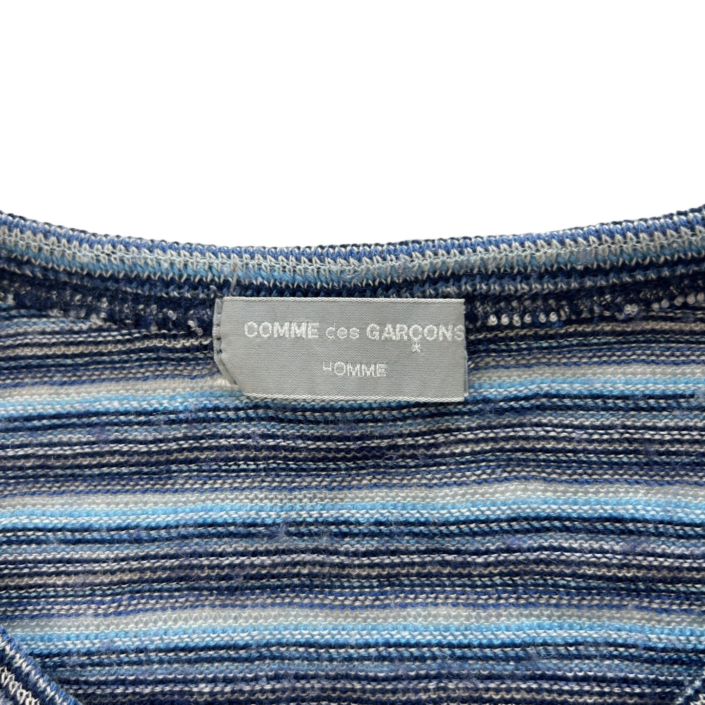 Vintage Comme Des Garcons Striped Knit T-Shirt Size S