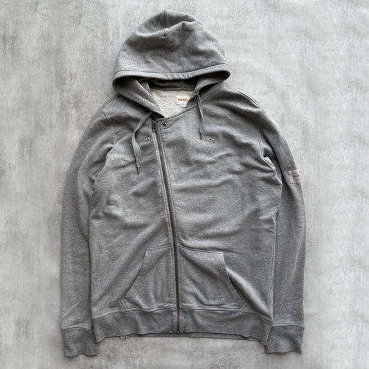 DIESEL ZIP HOODIE | O/S, Grey