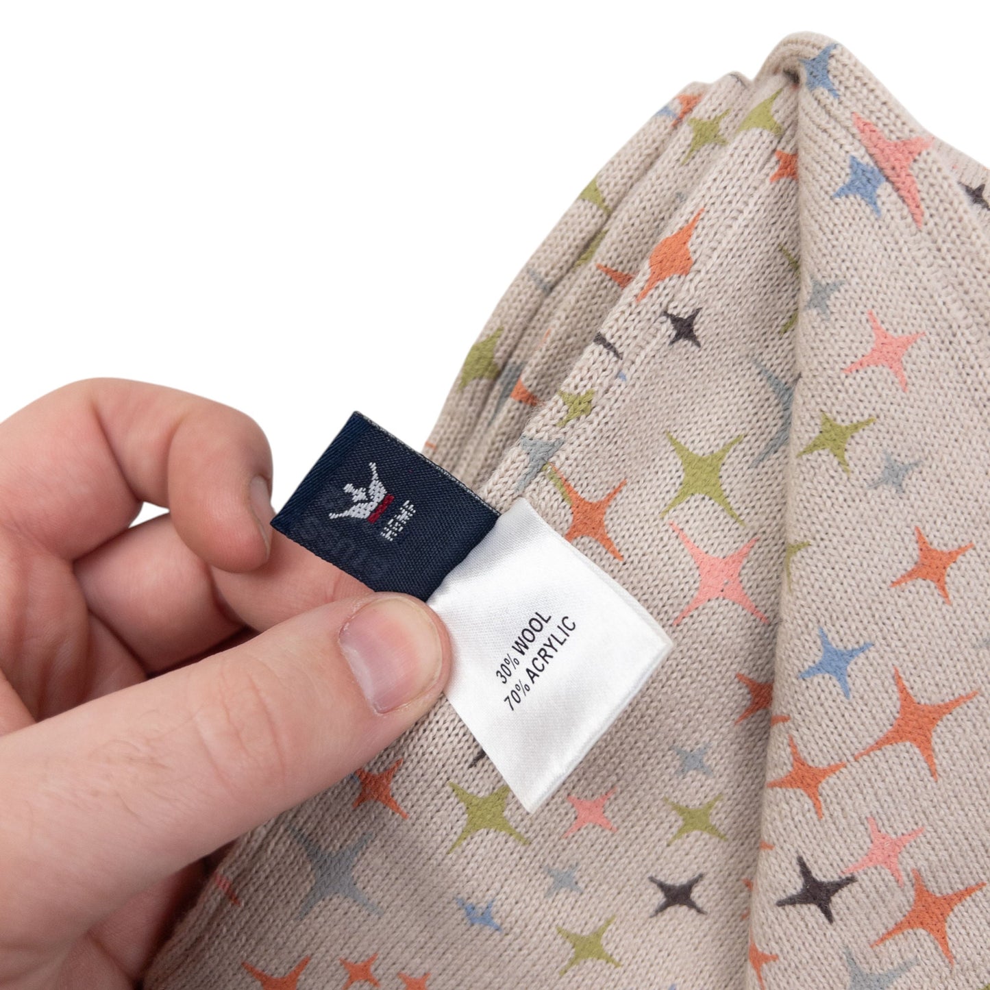 Vintage Stussy Sparkle Star Pattern Scarf