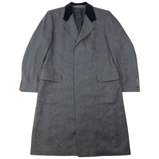 Vintage 80s Dior Monsieur Button Up Wool Jacket Size L | Large, Grey