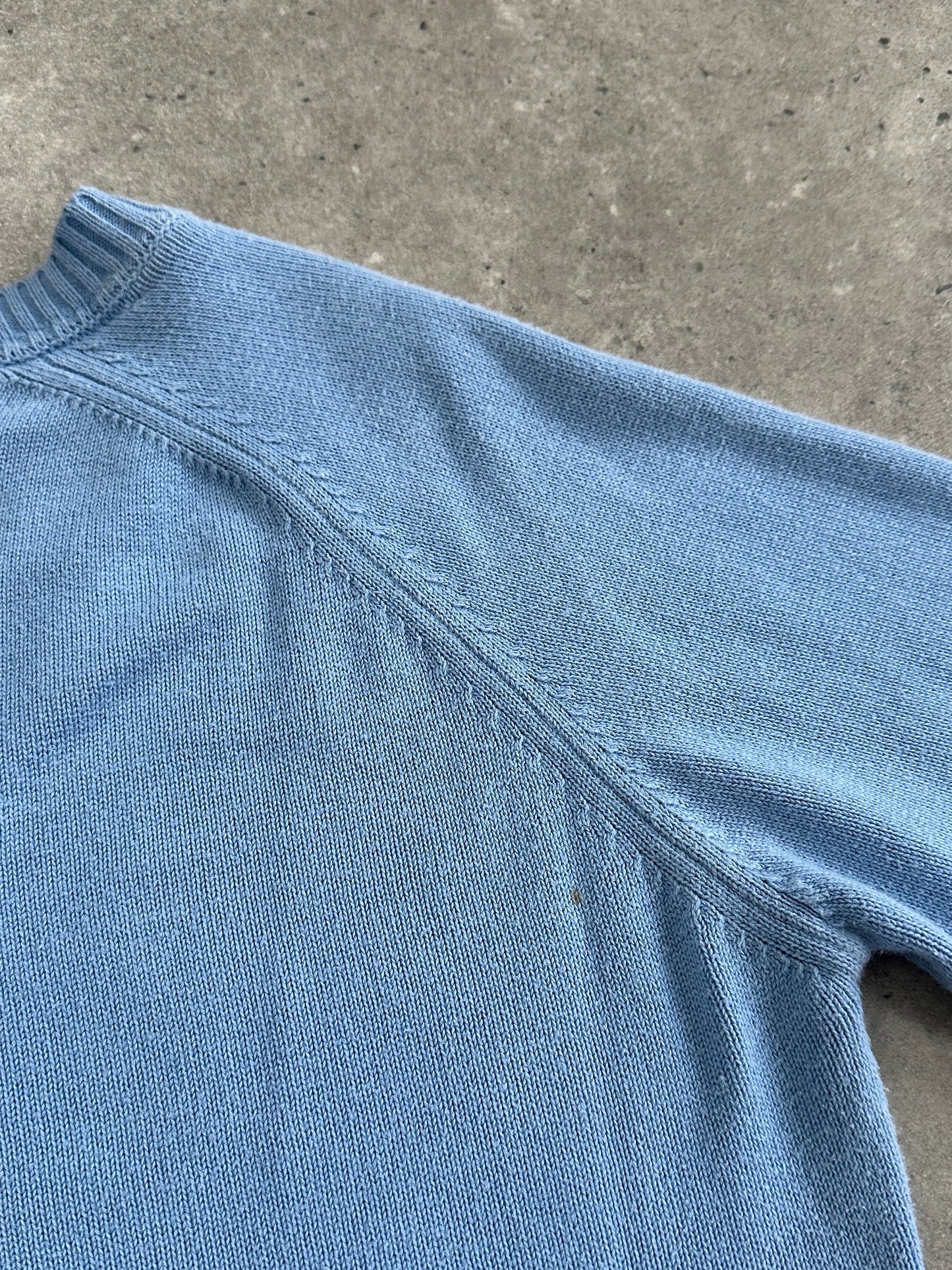 Burberry London 00s V Neck Cotton Logo Jumper - S