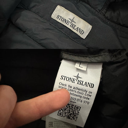 Stone Island Loom Woven Zip Up Puffer Jacket