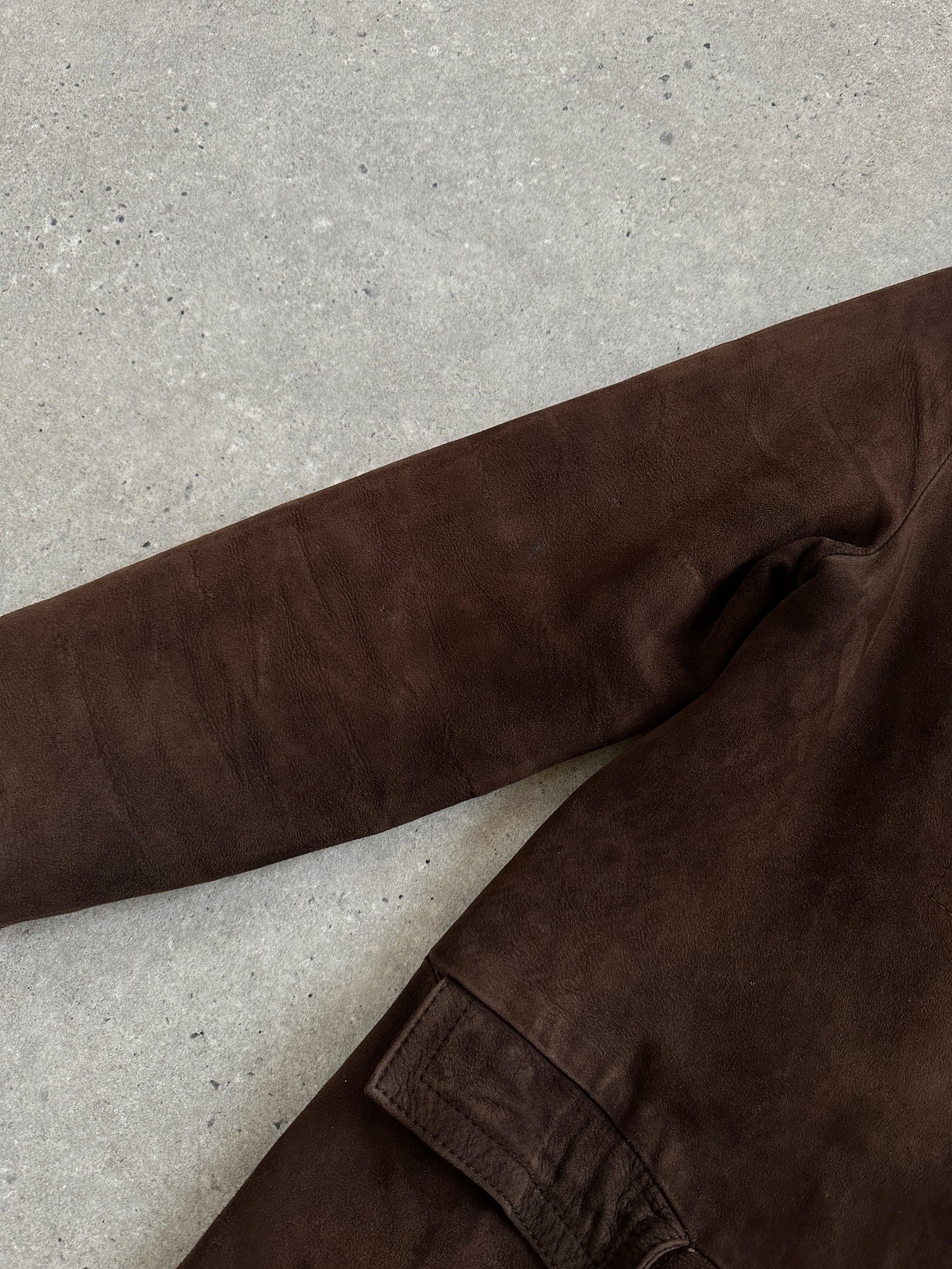 Pierre Balmain Alligator 1980s Suede Trench Coat - S/M