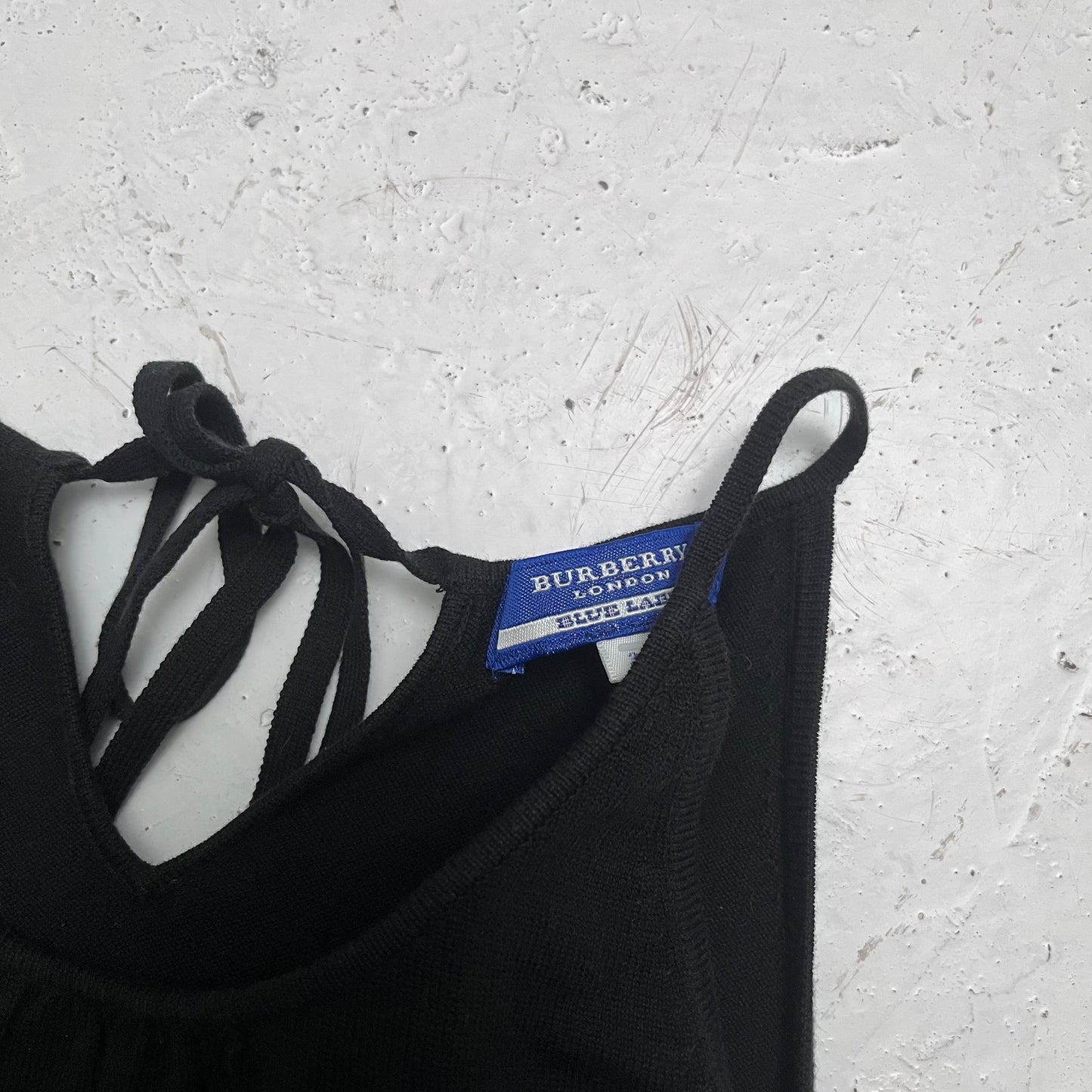 2000s burberry blue label black top | O/S, Black
