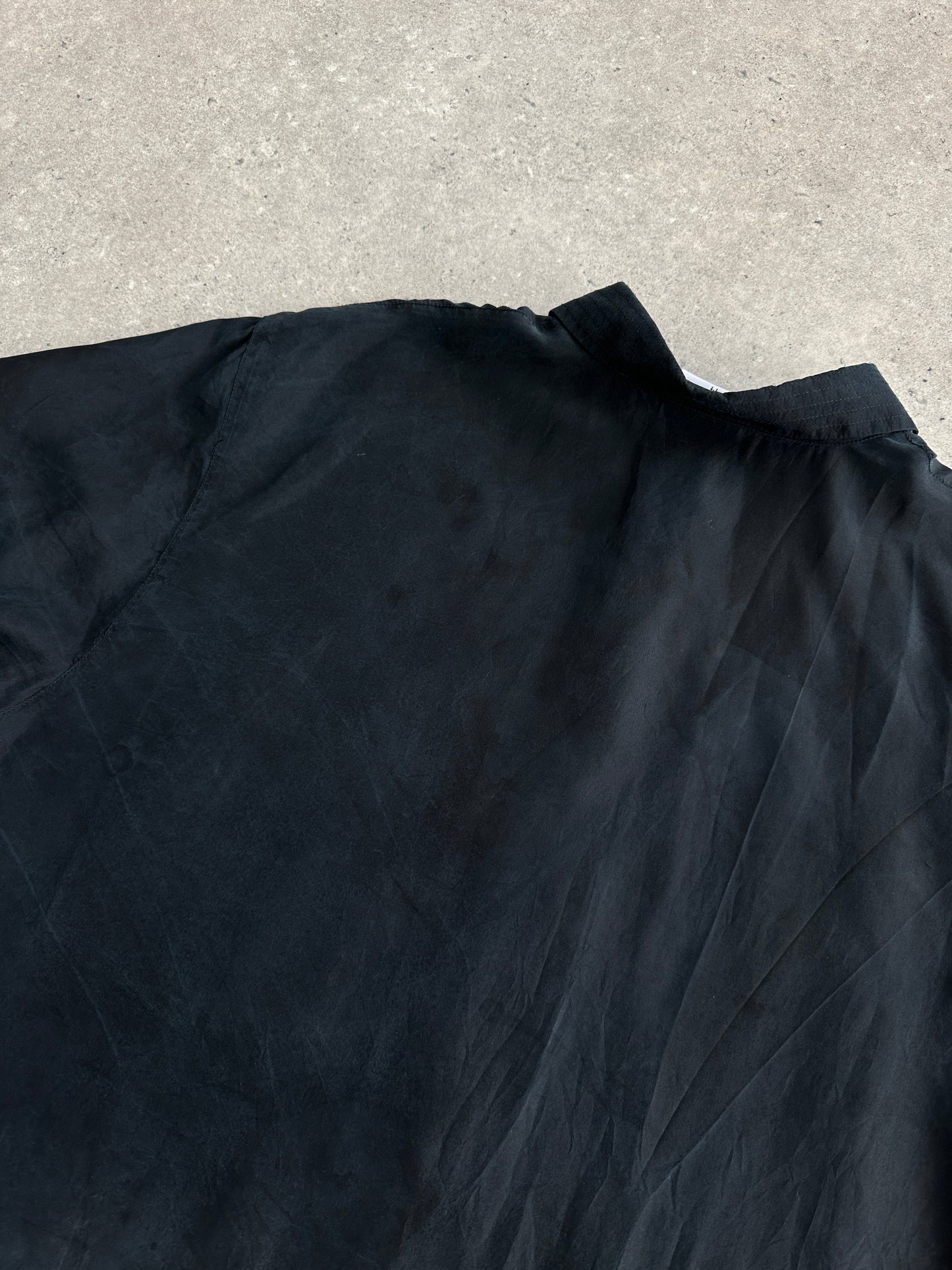 Vintage Pure Silk Short Sleeve Shirt - XL