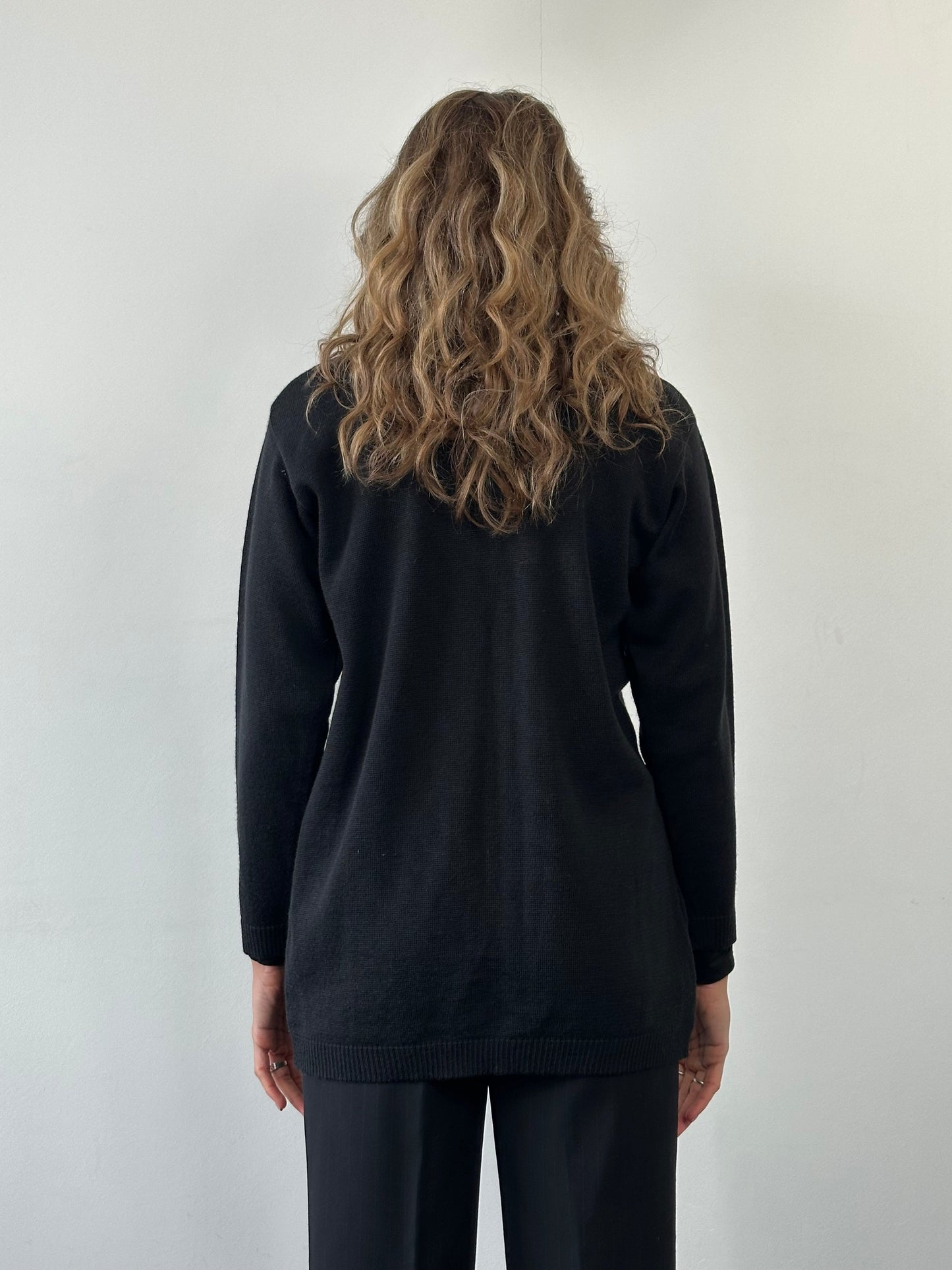 Scottish Vintage Wool Knitted Cardigan - M