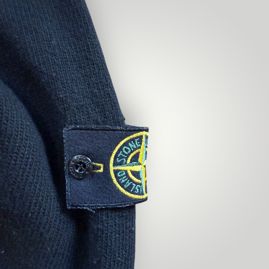 Stone Island AW/07 Quarter Zip Button Down Knit M | Default Title, Navy