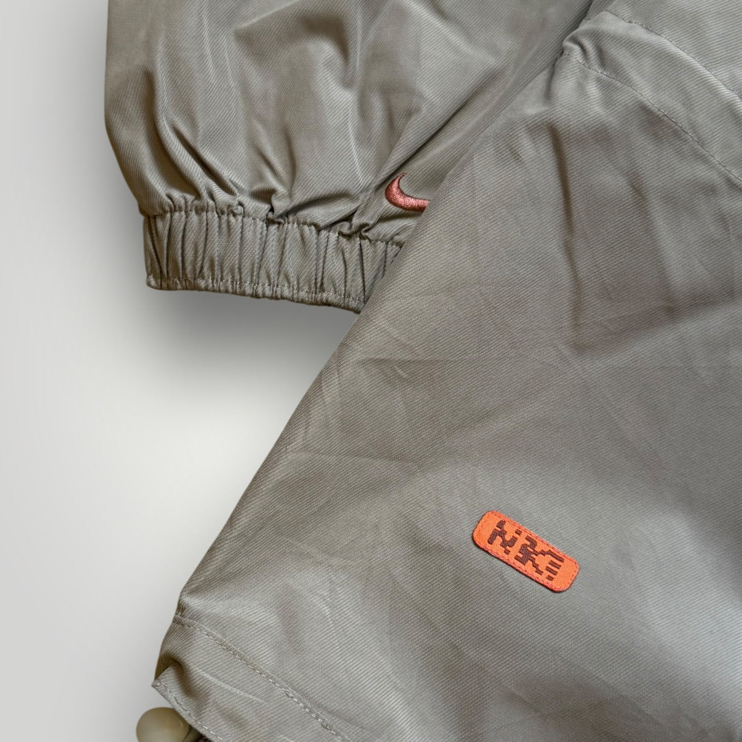 2000's Nike Nylon Smock L | O/S, Khaki
