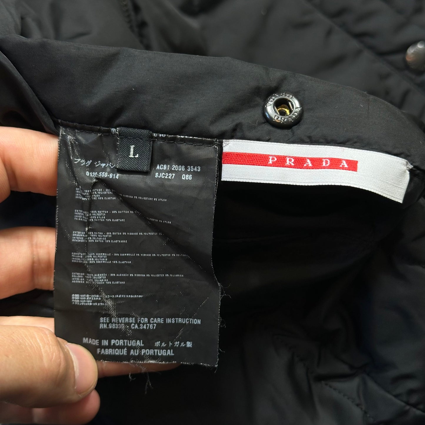 Prada Sport 2011 Reversible Big Spellout Logo Technical Jacket - M