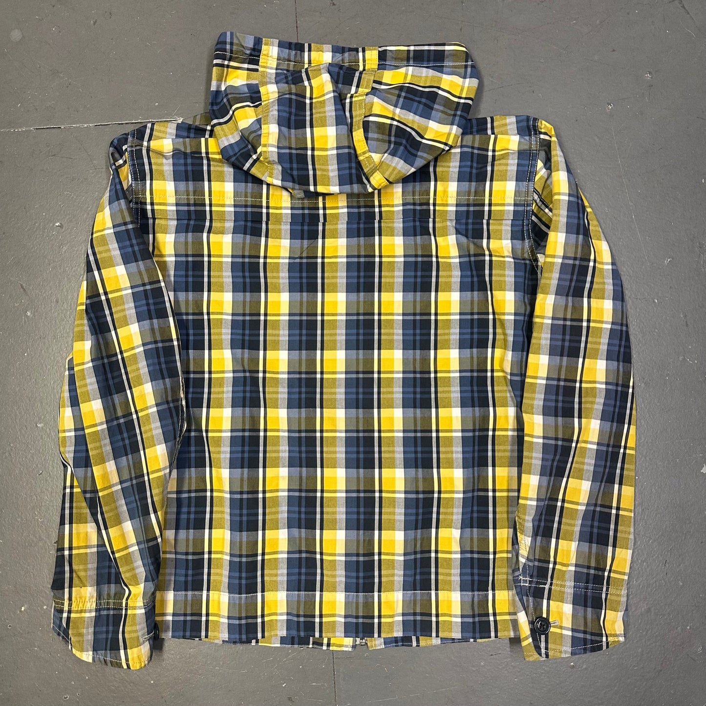 Uniqlo Japan Plaid Jacket In Yellow & Navy ( L )