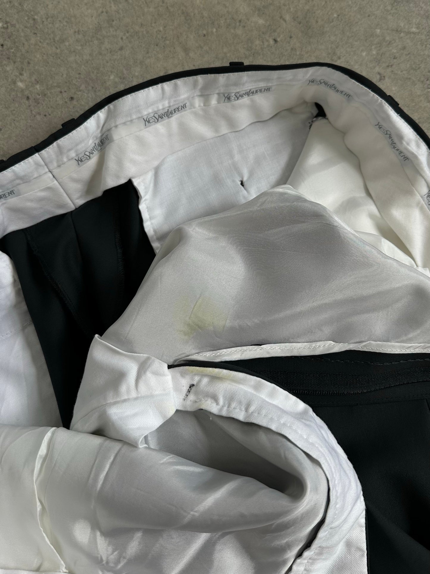 Yves Saint Laurent 1990s Pure Wool Tailored Trousers - W32