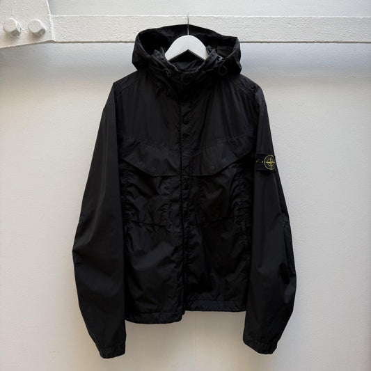 Stone Island Garment Dyed Performance Tela Hooded Jacket – Black (L) | Large, Multicoloured