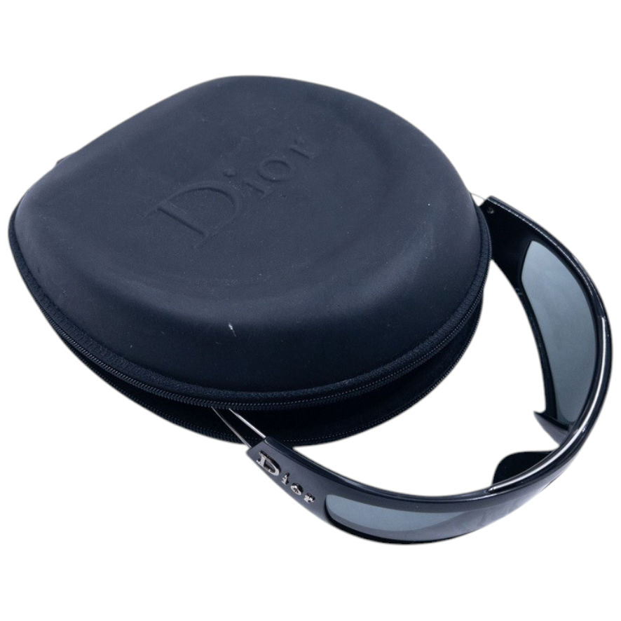 Vintage 2000s Dior Colourfull Wire Frame Shield Sunglasses | O/S, Black