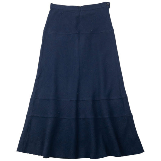 Vintage 2002 Comme Des Garçons Tricot Wool Flared Skirt Womens Size W25 | W25, Navy