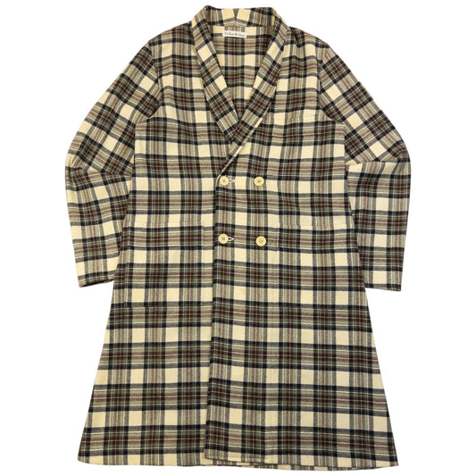 Vintage 90s Yohji Yamamoto Checkered Wool Jacket Size M | Medium, Red