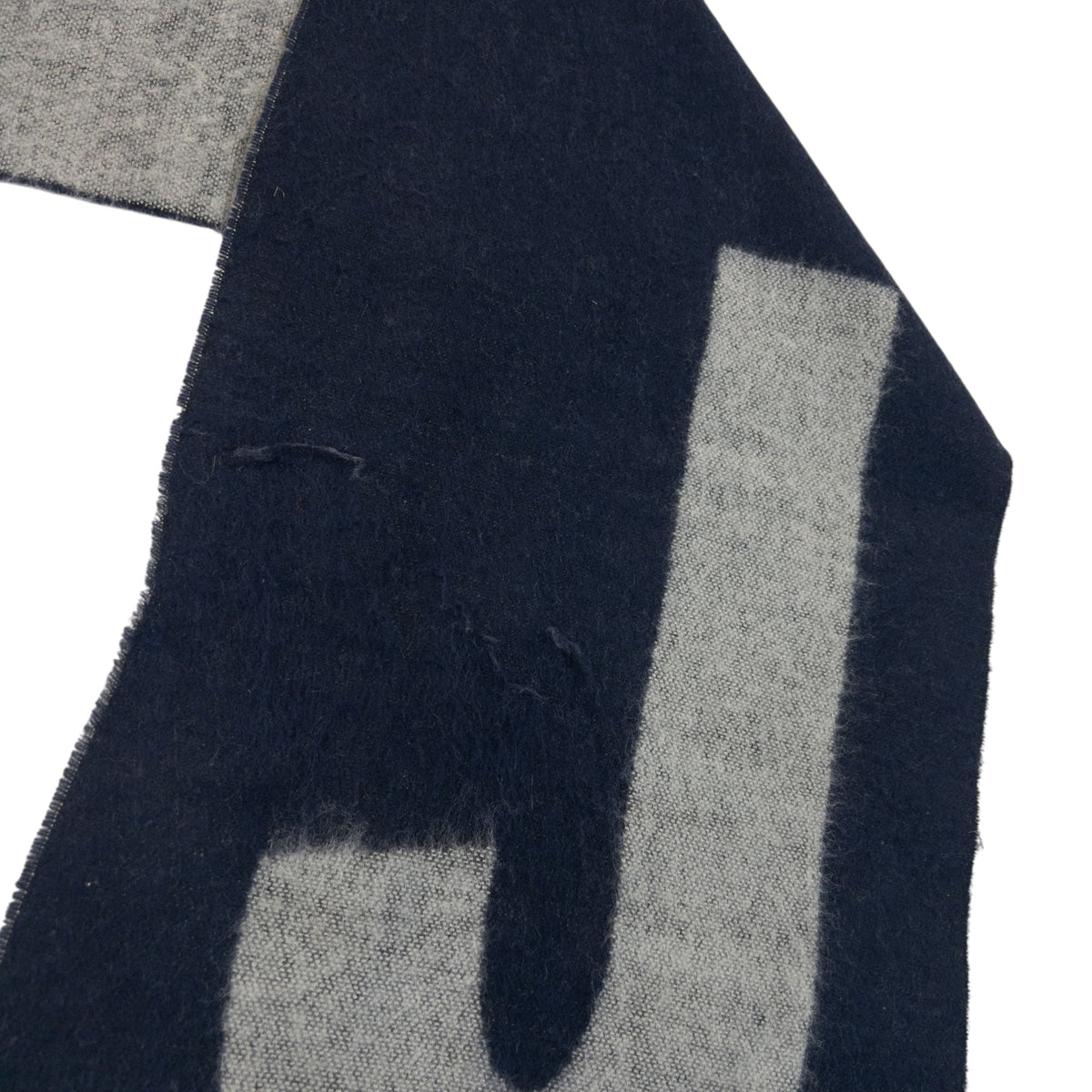 Vintage 2000s Armani Jeans Wool Tassel Scarf | O/S, Navy