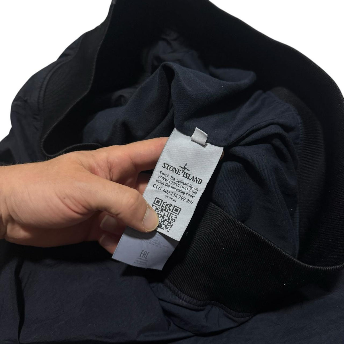 Stone Island Crinkle Reps Jacket | Medium, Navy