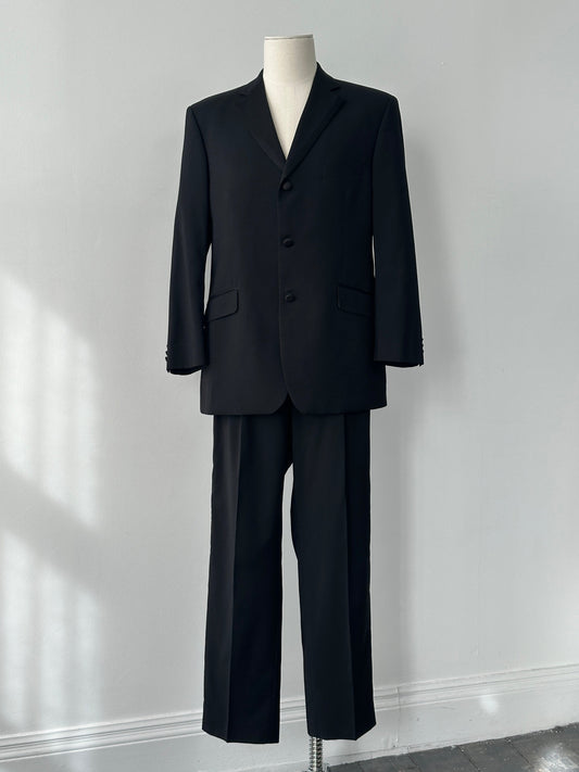 Balmain 2000s Pure Wool Tuxedo Single Breasted Suit - 42S/W34