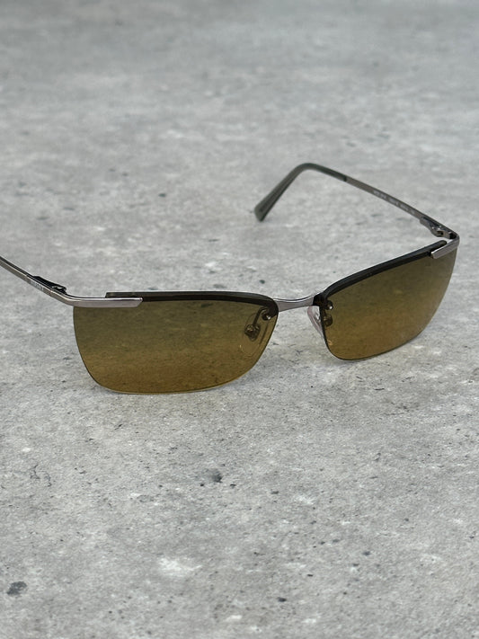 Versace 2000s Rimless Rectangular Sunglasses