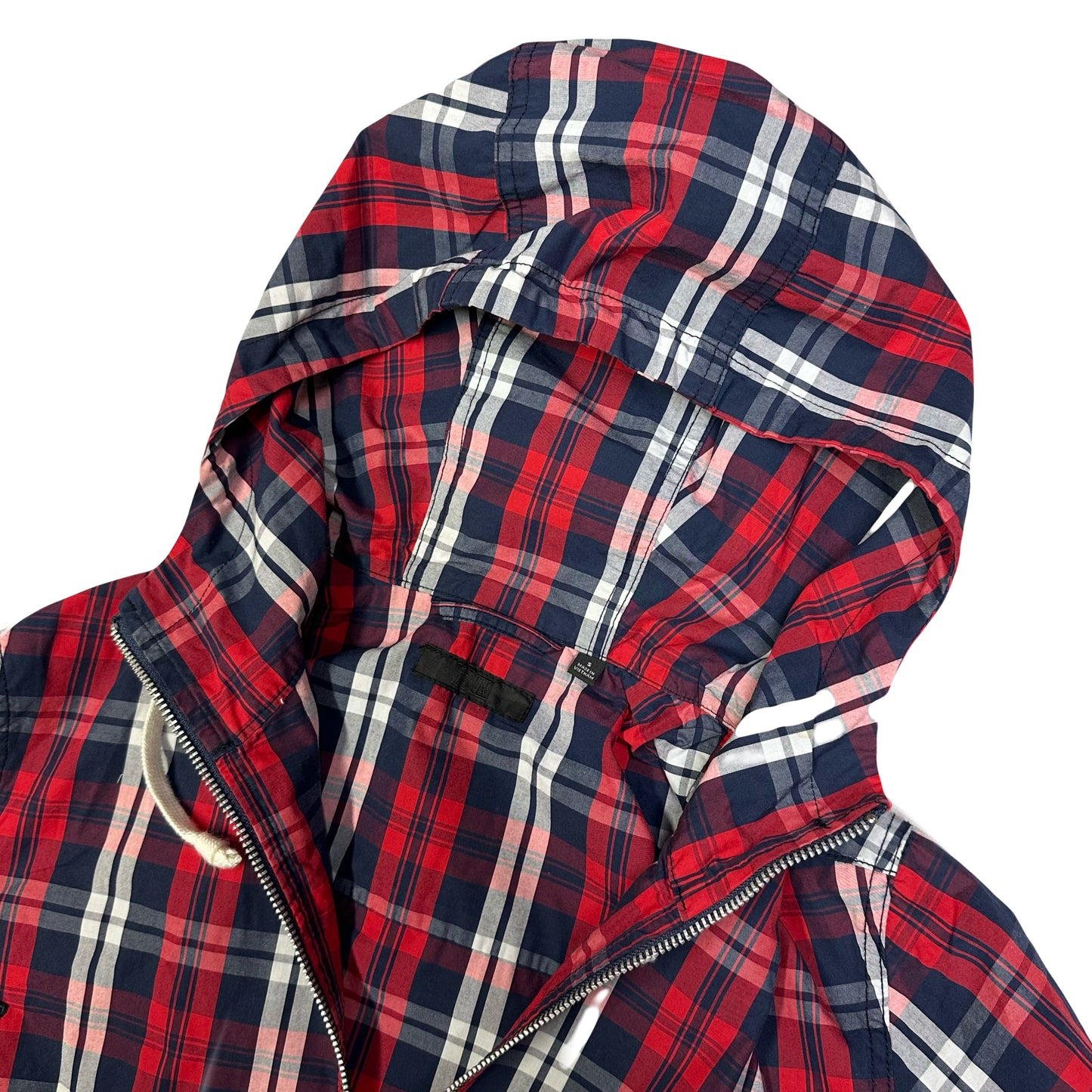 Uniqlo Japan Plaid Jacket In Red & Navy ( S )