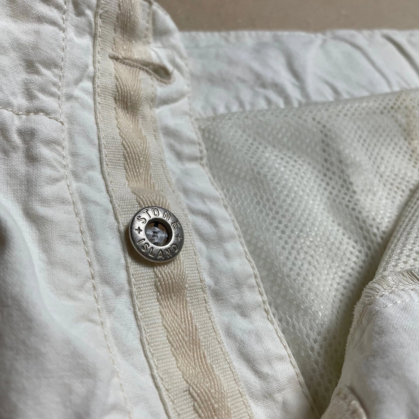 S/S 1993 Speckled Spell Out Deck Shorts