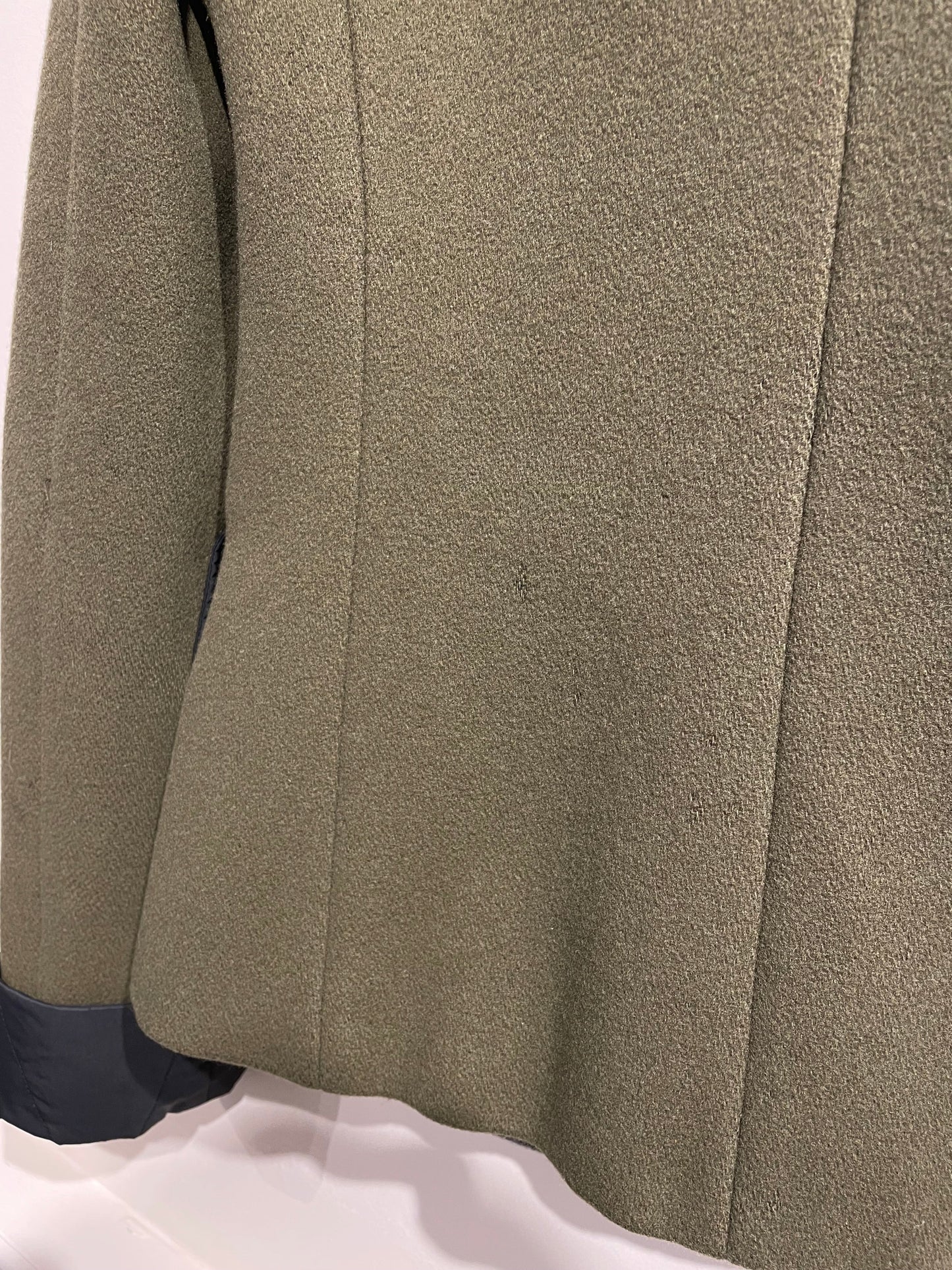 Miu Miu Khaki Grey 90s/00s Wool Jacket | Large, Multicoloured