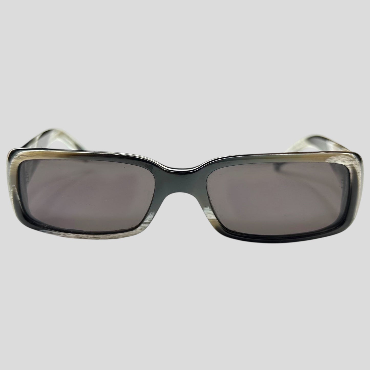 Gucci by Tom Ford 00’s Zebra Print GG Logo Square Sunglasses | O/S, Black and White