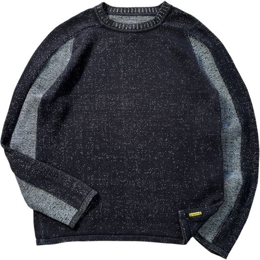 Armani Jeans 00’s Cotton Knit Two Tone Jumper M | Medium, Multicoloured