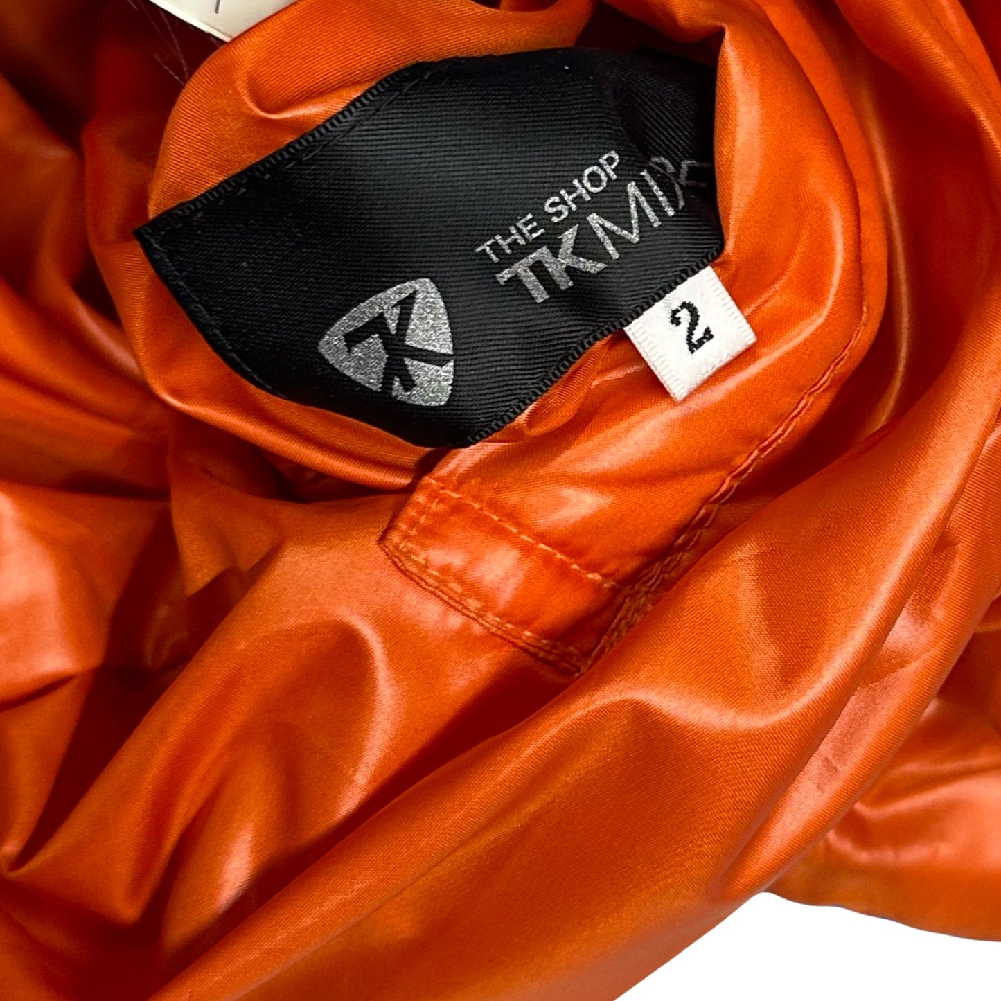 Takeo Kikuchi Diamond Stitch Reversible Puffer Jacket In Blue & Orange ( M )