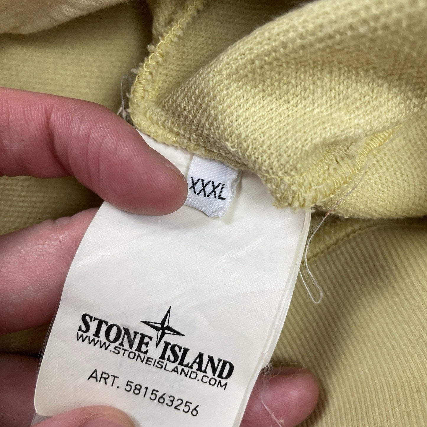 Stone Island Zip Hoodie, Size 3XL | Stone island, Yellow