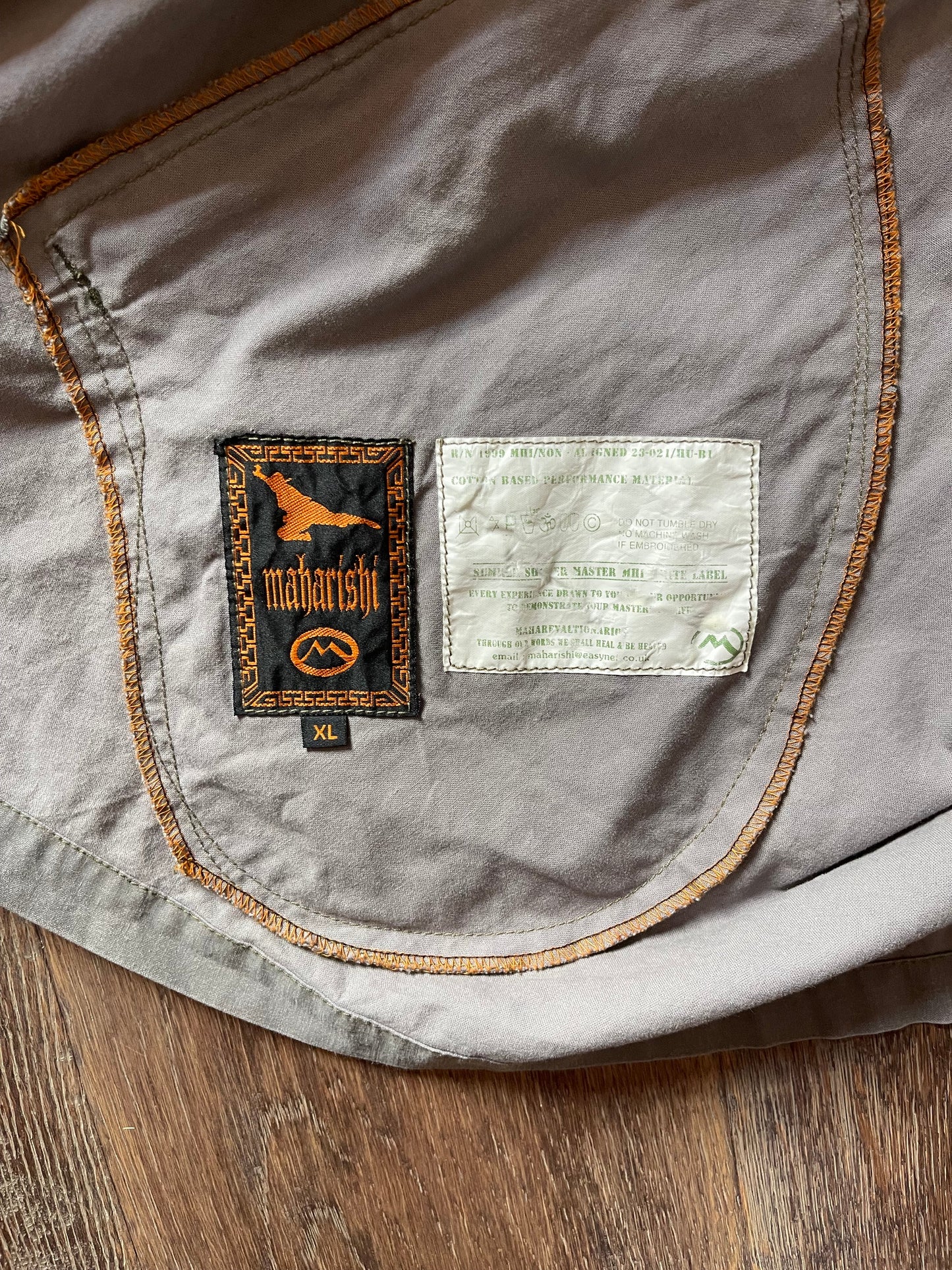 1999 Maharishi Lightweight Flap-Over Jacket (XL) | Default Title, Grey