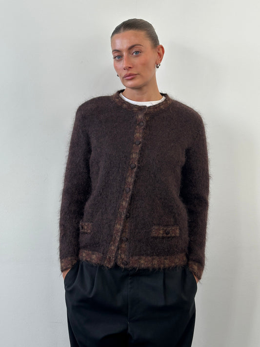 Italian Vintage 1990s Mohair Cardigan - S/M