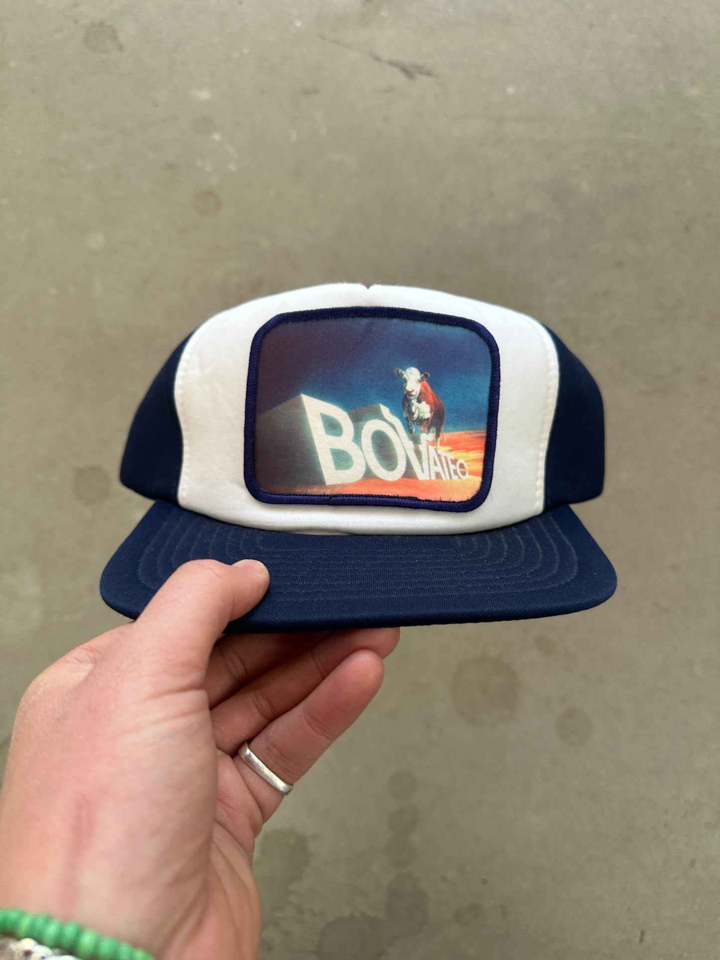 1990's Bovateo Trucker | Default Title, Navy Blue and White