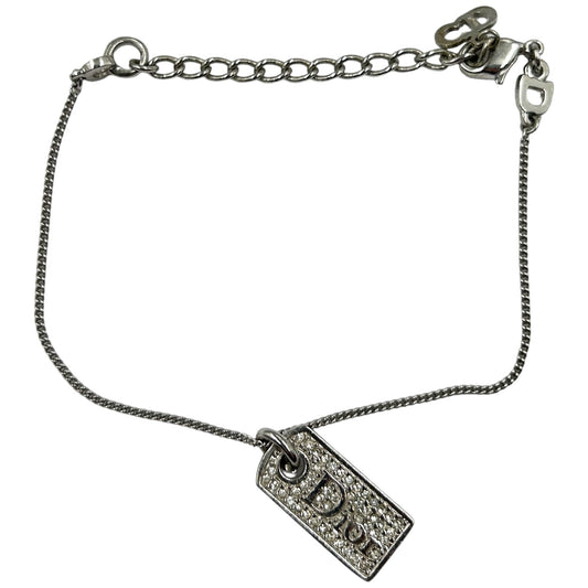 Vintage Christian Dior Stone Logo Bracelet
