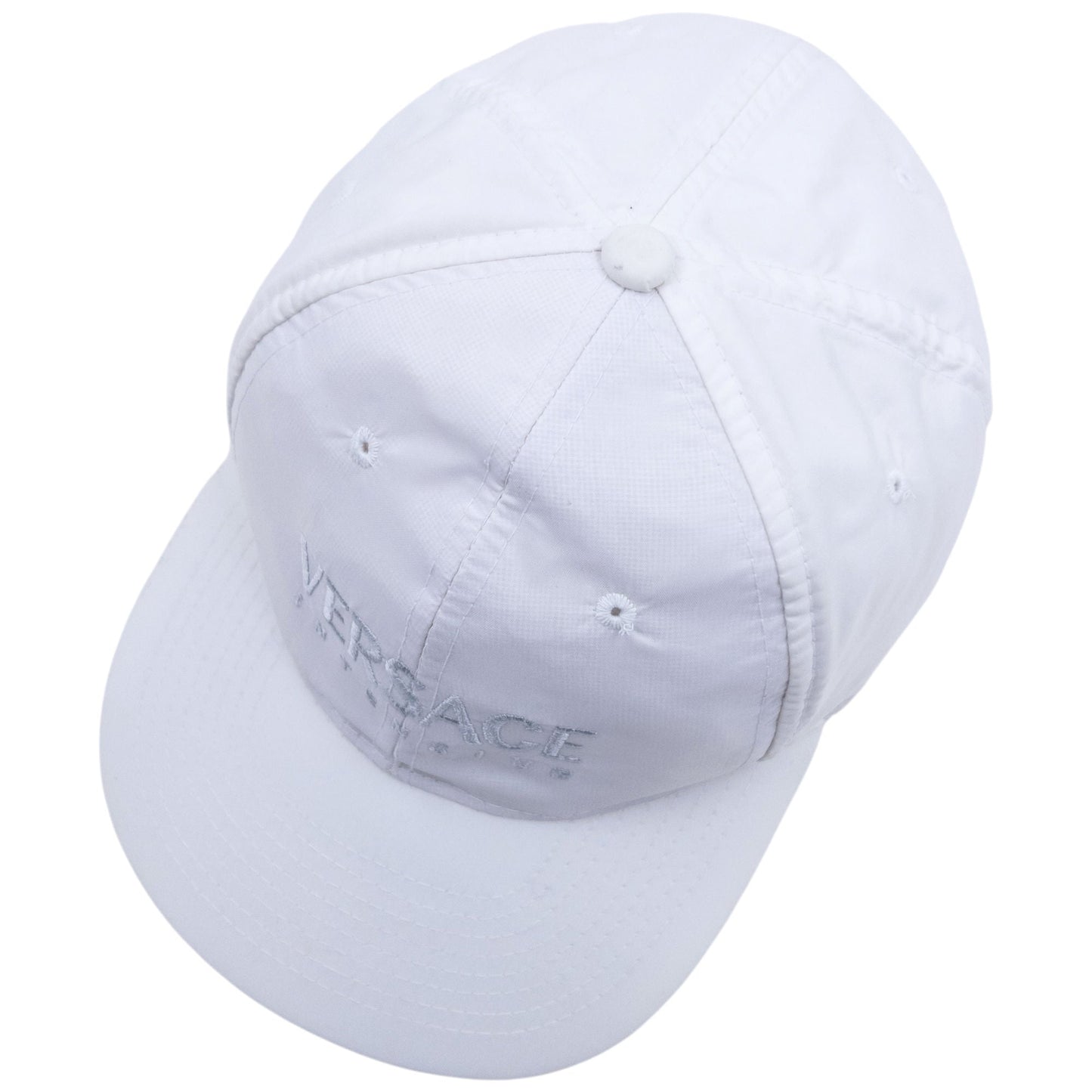 Vintage 2000s Versace Intensive Embroidered Hat | O/S, Red