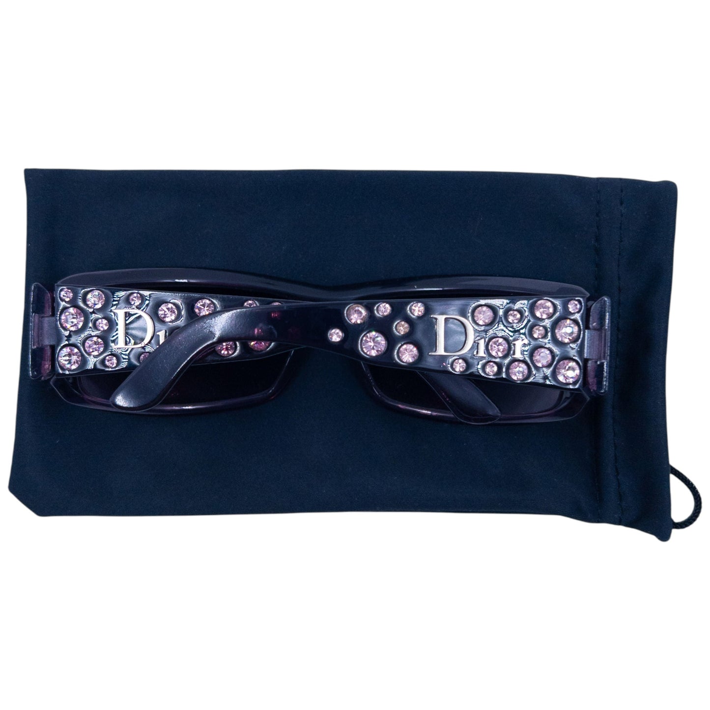 Vintage 2000s Dior Diamonte Jewel Sunglasses | O/S, Purple