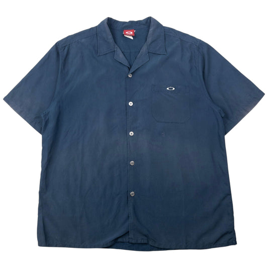 Vintage 90s Oakley Short Sleeve Button Up Shirt Size XL