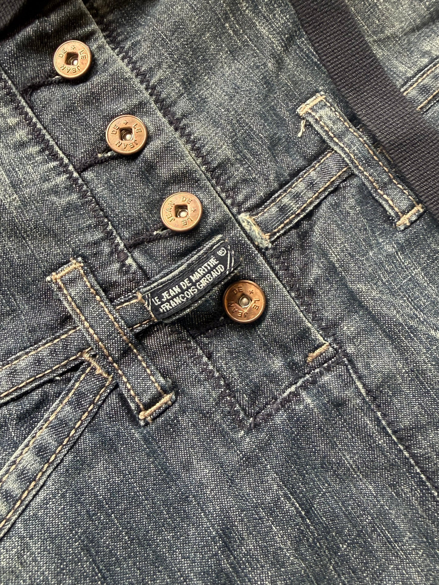 Marithé + François Girbaud 2000's Mini Skirt 27" | O/S, Blue