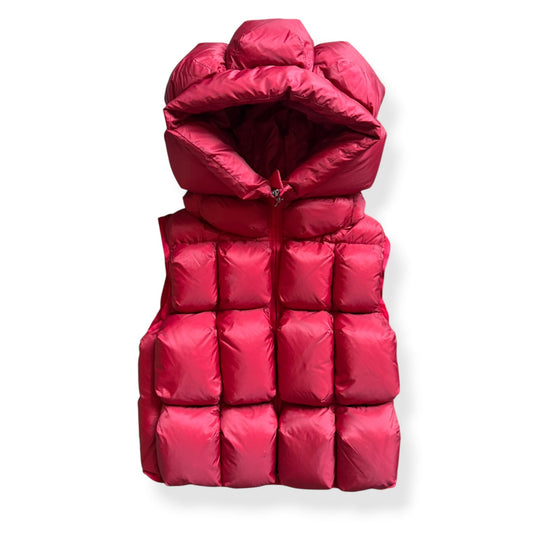 2013 Marithe + Francois Girbaud 'Parkachu' Gilet (S) | Small, Red