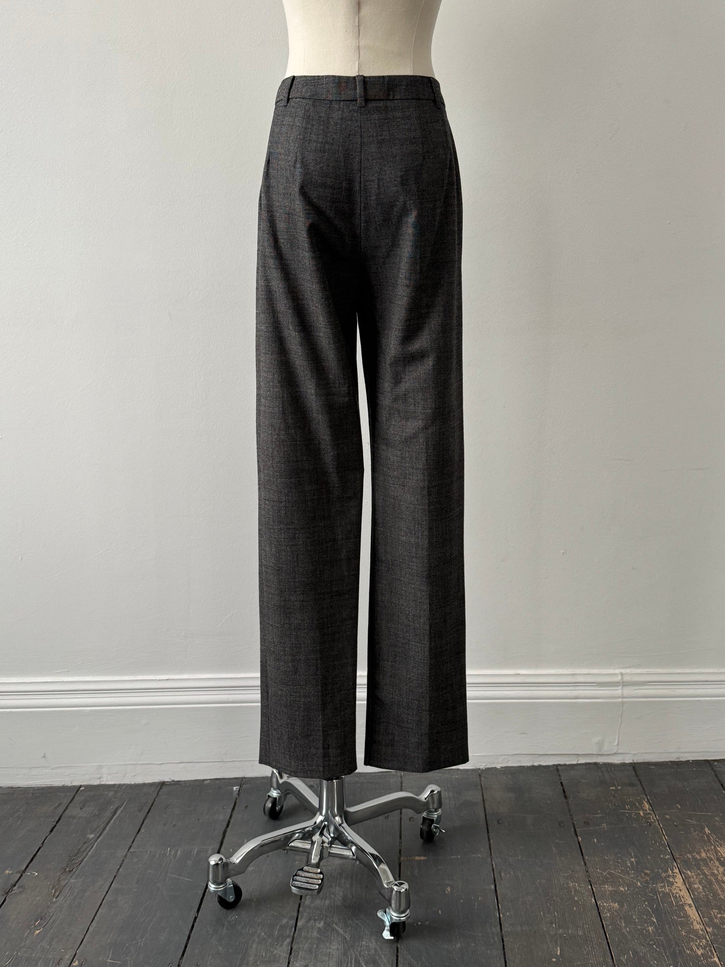 Max Mara Studio 2000s Virgin Wool Low Waist Trousers - W28