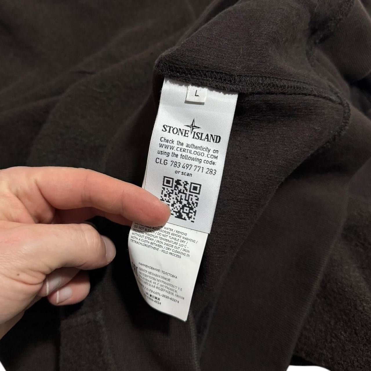 Stone Island Wool Brown Ghost Pullover Crewneck