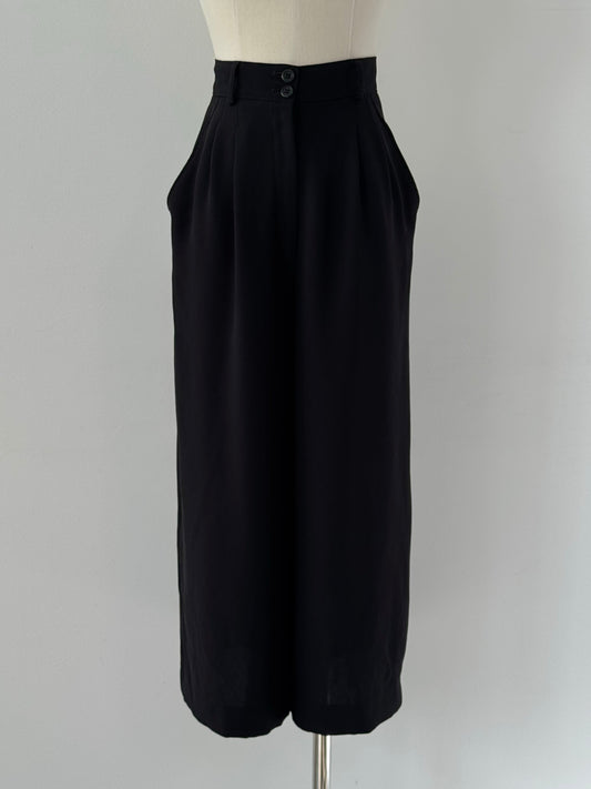Japanese Vintage 1990s High Waist Wide Leg Culottes - W23