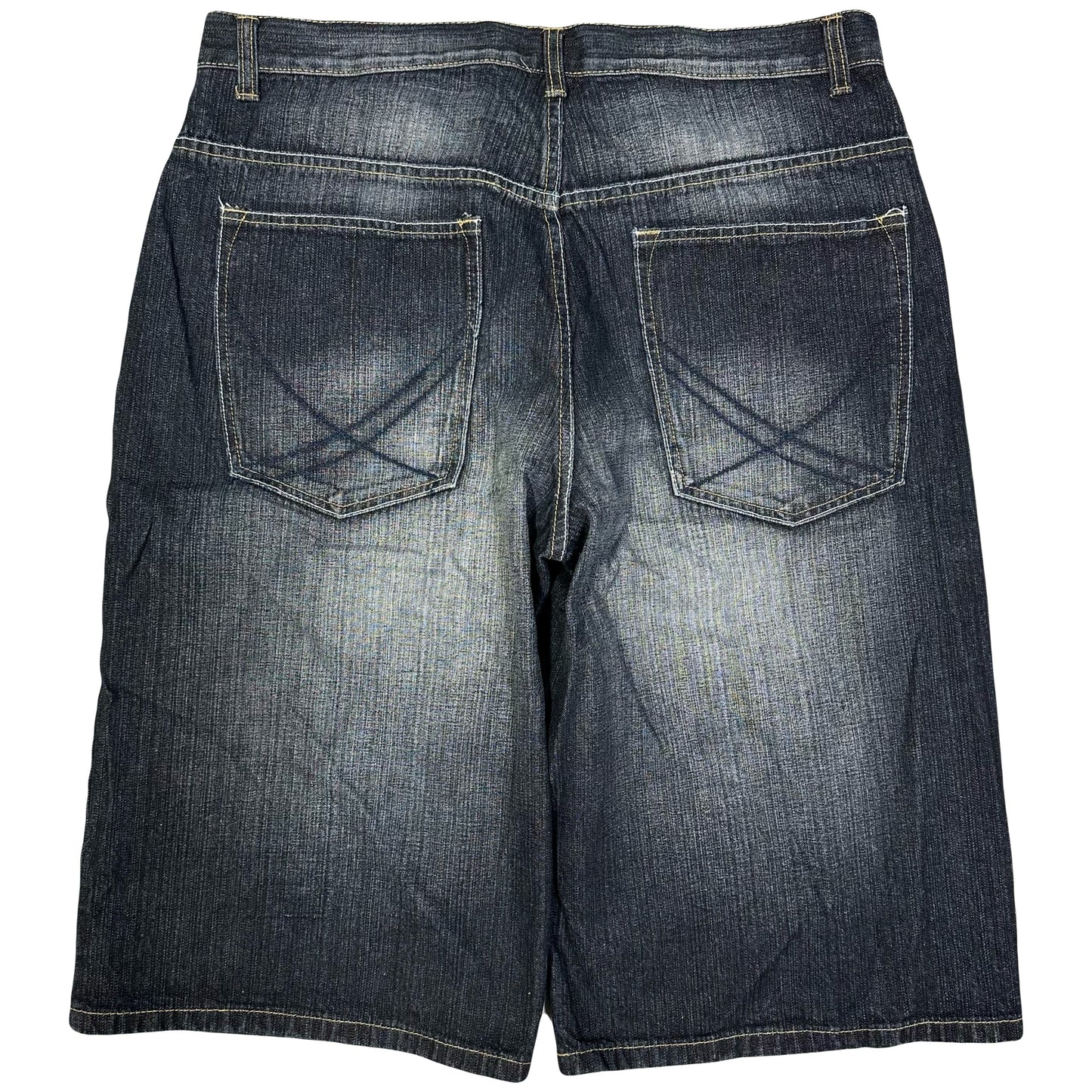Baggy Denim Jorts In Dark Navy (W36)