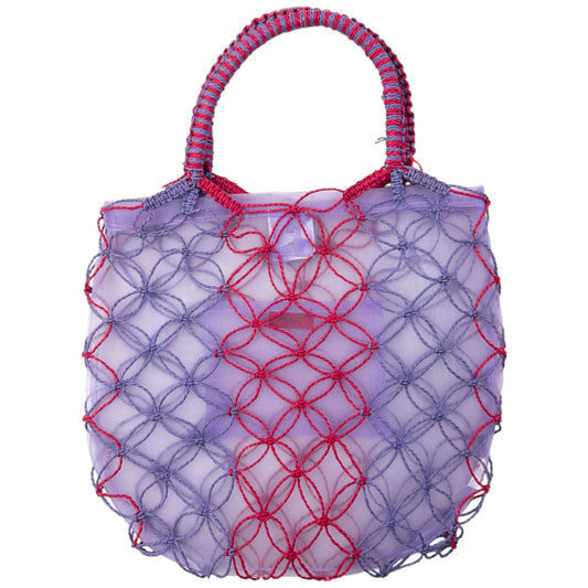 Vintage 2000s Hugo Boss Mesh Knot Handbag | O/S, Purple