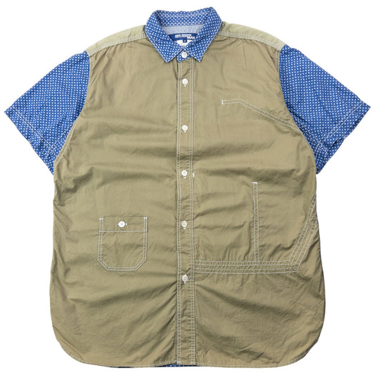 Vintage 2000s Junya Watanabe X Comme Des Garçons MAN Button Up Shirt Size M | Medium, Multicoloured
