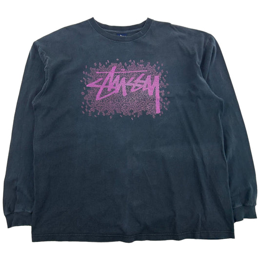 Vintage Stussy Long Sleeve Graphic T-Shirt Size XL