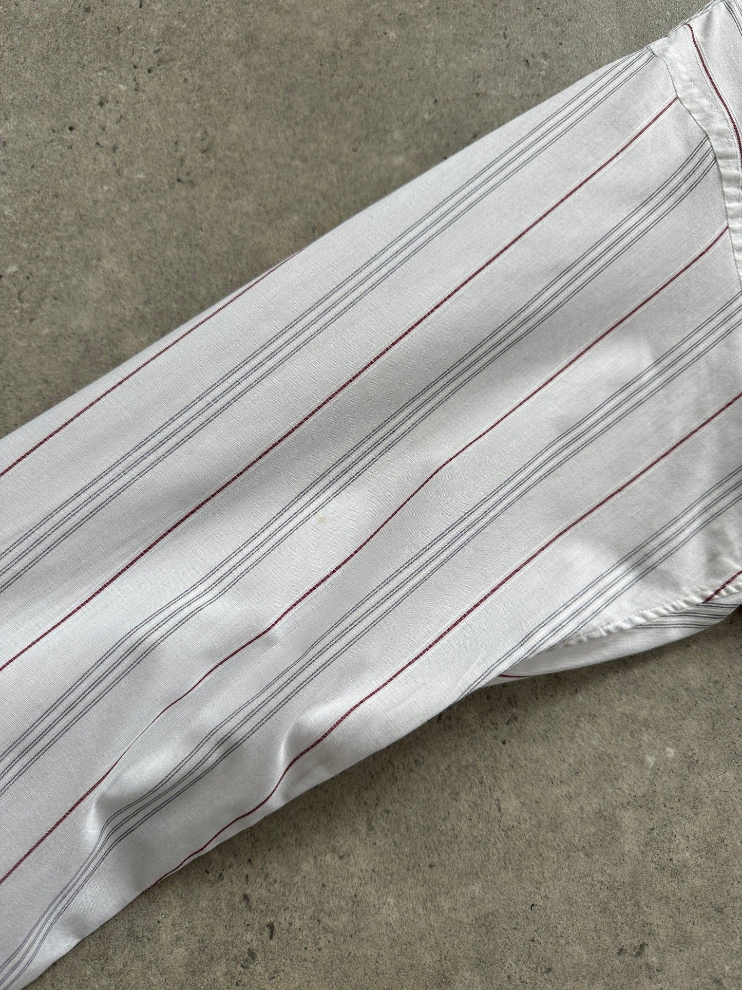 Christian Dior Stripe Cotton Logo Shirt - M