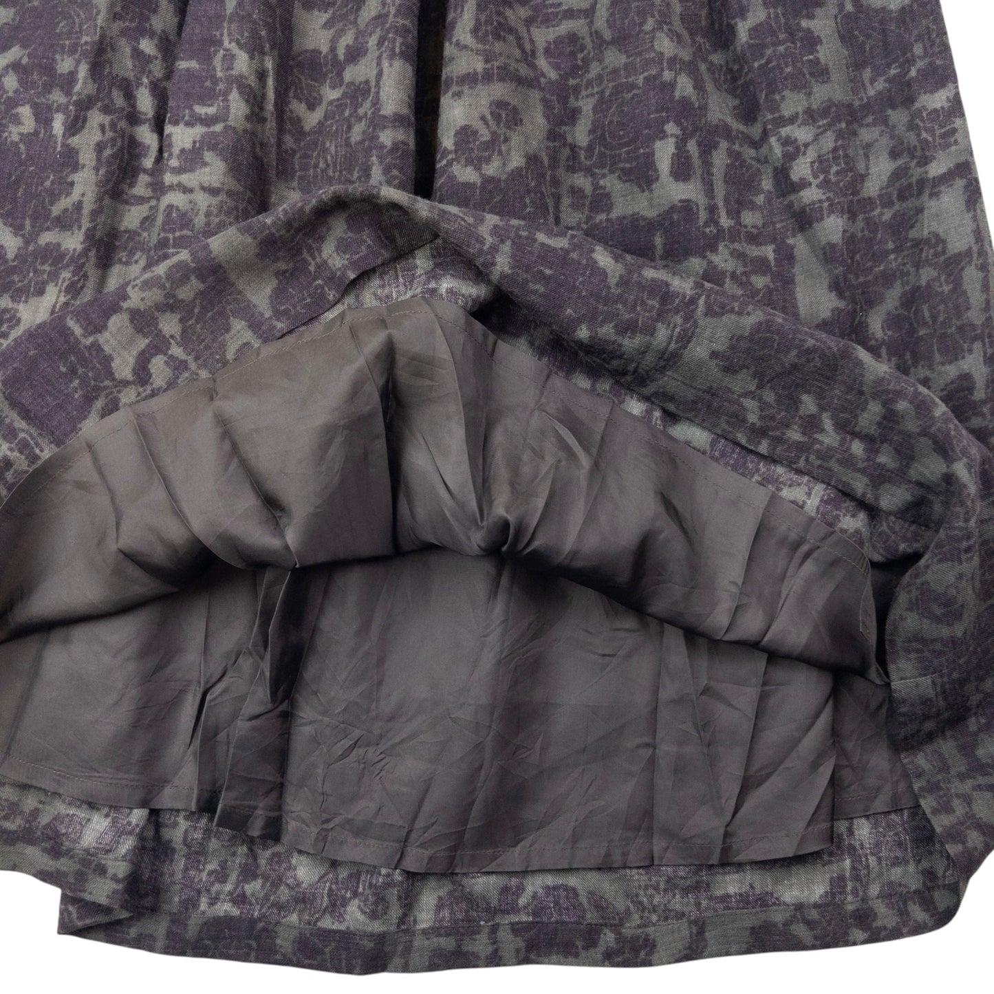 Vintage 90s Plantation By Issey Miyake Pattern Skirt Womens Size XL | XL, Grey