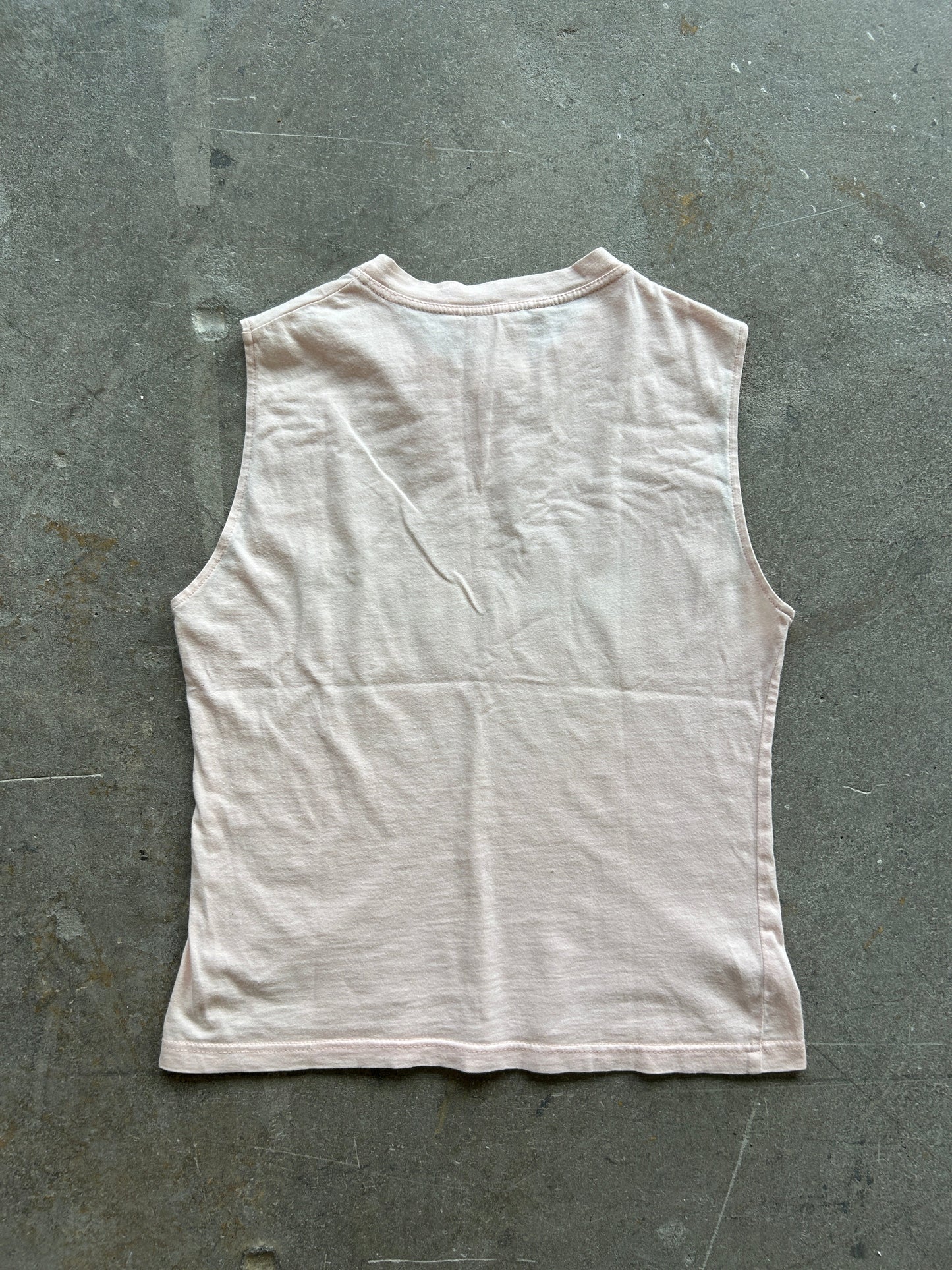 Vintage Christian Dior Baby Pink Denim ‘Dior’ Tank Top 2000s | Default Title, Pink